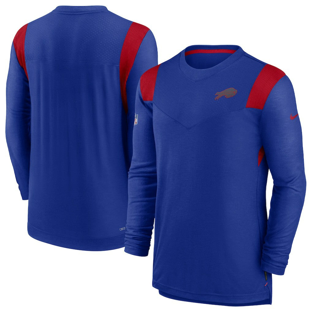 Buffalo Bills Sideline Tonal Logo Performance Player Long Sleeve T-Shirt Royal | Nike for Sale