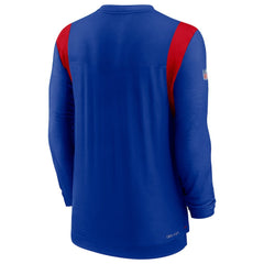 Buffalo Bills Sideline Tonal Logo Performance Player Long Sleeve T-Shirt Royal | Nike for Sale