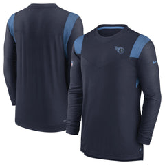 Tennessee Titans Sideline Tonal Logo Performance Player Long Sleeve T-Shirt Navy | Nike for Sale