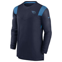 Tennessee Titans Sideline Tonal Logo Performance Player Long Sleeve T-Shirt Navy | Nike for Sale