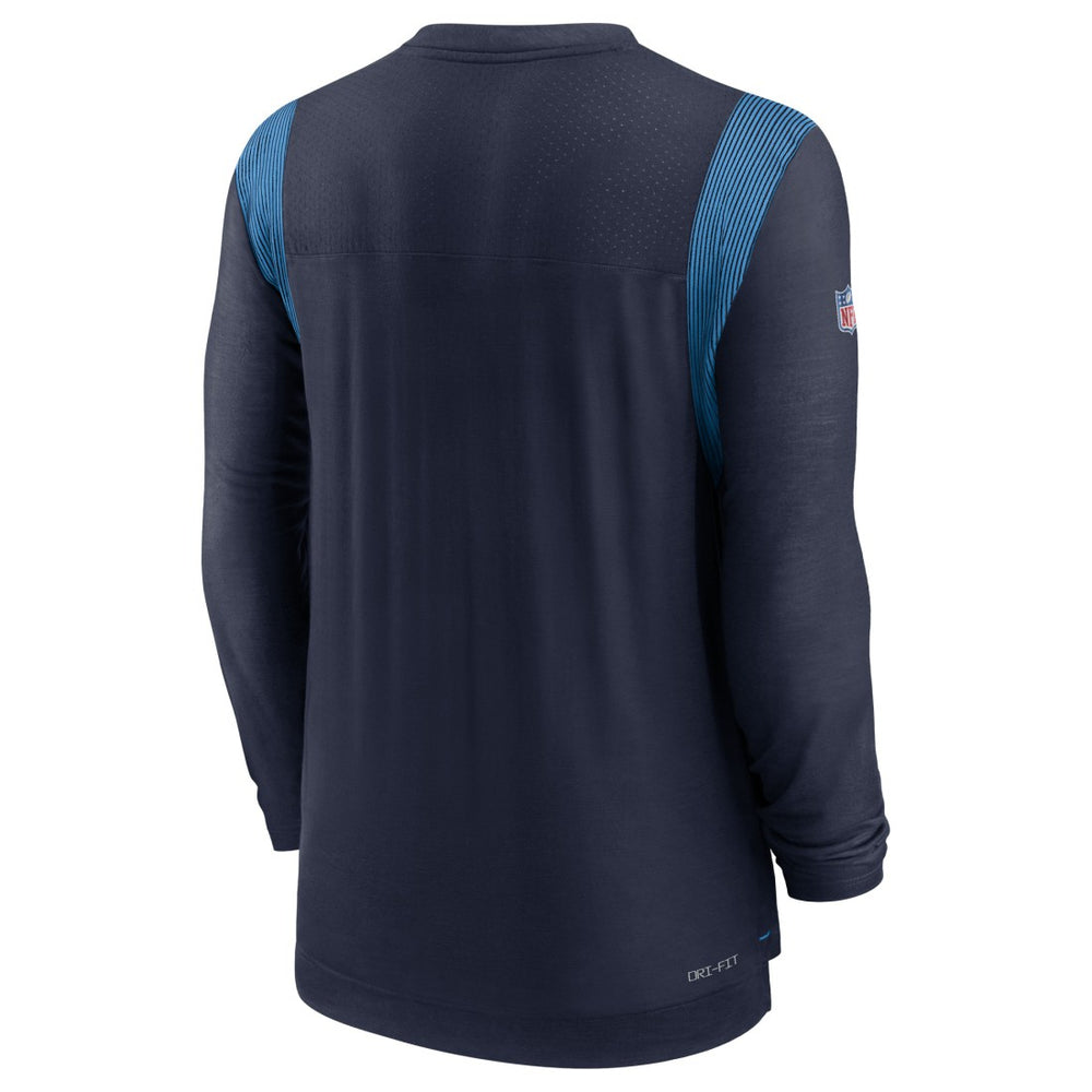Tennessee Titans Sideline Tonal Logo Performance Player Long Sleeve T-Shirt Navy | Nike for Sale