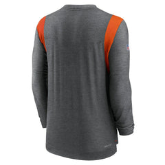 Cleveland Browns Sideline Tonal Logo Performance Player Long Sleeve T-Shirt Charcoal | Nike for Sale
