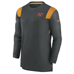 Washington Commanders Sideline Tonal Logo Performance Player Long Sleeve T-Shirt Charcoal | Nike for Sale