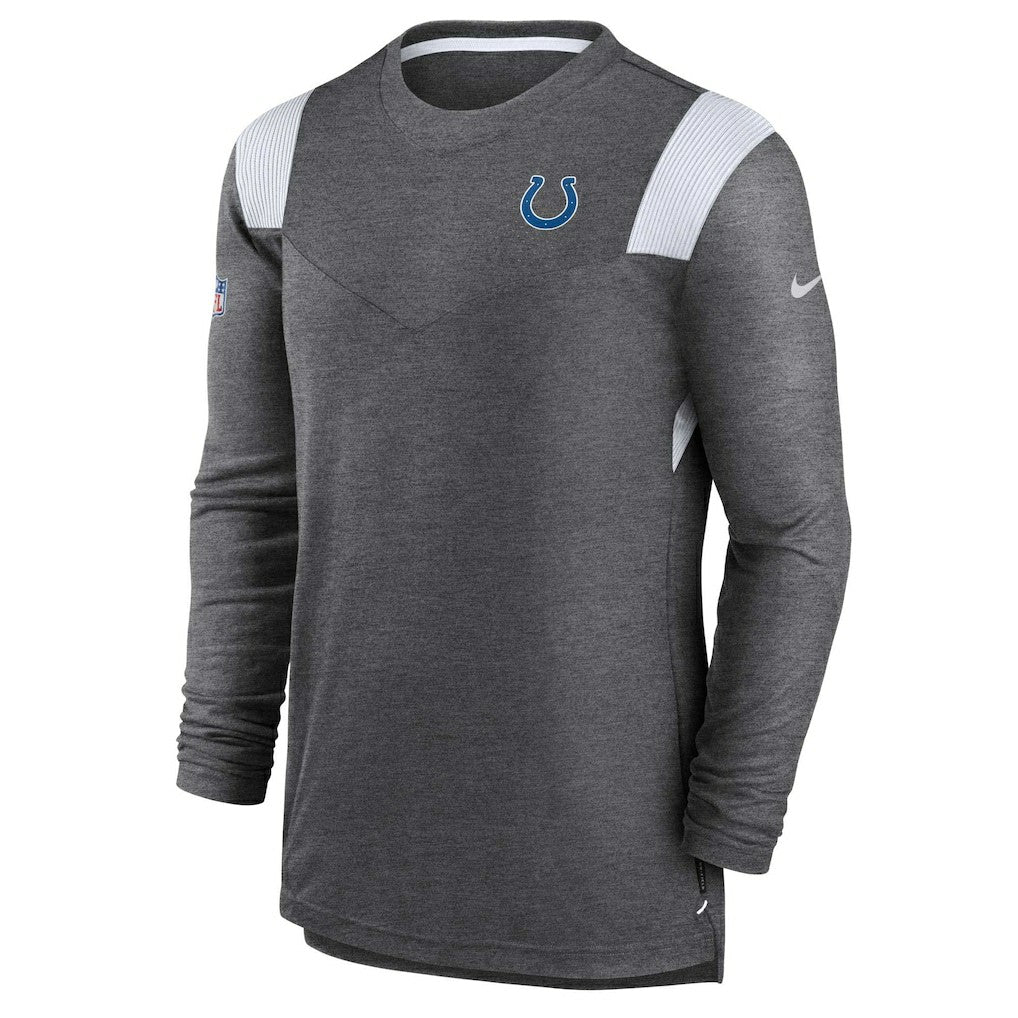 Indianapolis Colts Sideline Tonal Logo Performance Player Long Sleeve T-Shirt Charcoal | Nike for Sale