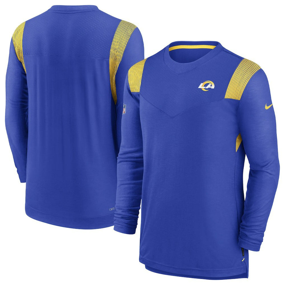 Los Angeles Rams Sideline Tonal Logo Performance Player Long Sleeve T-Shirt Royal | Nike for Sale