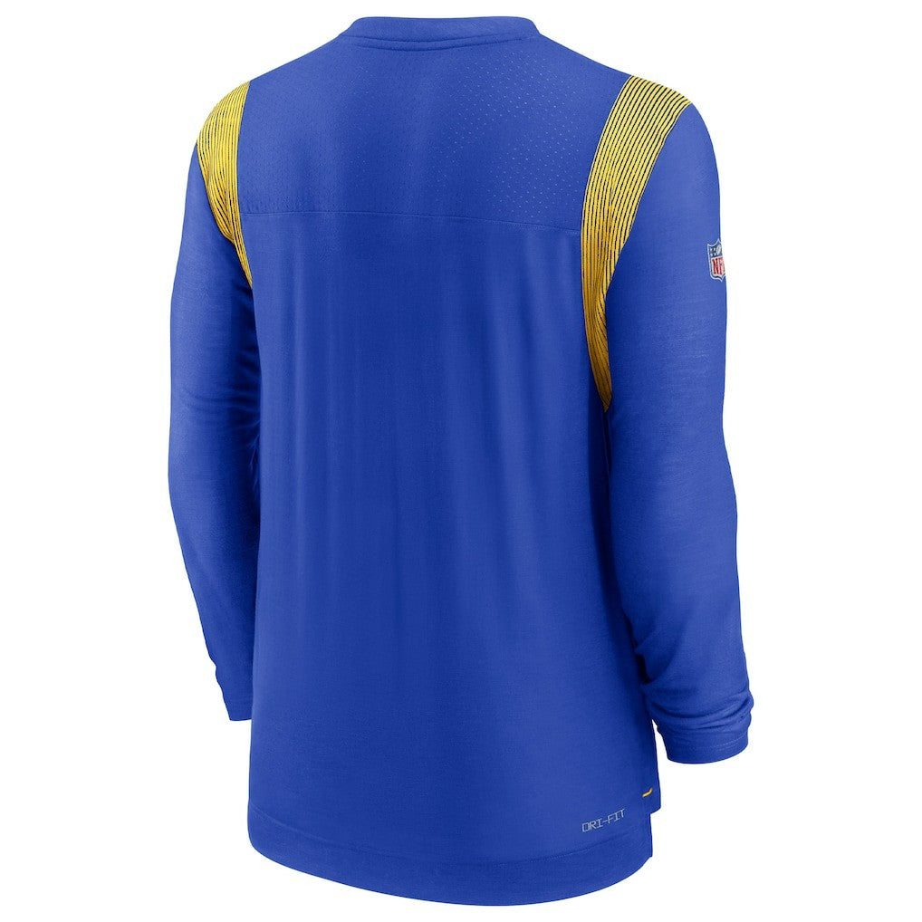 Los Angeles Rams Sideline Tonal Logo Performance Player Long Sleeve T-Shirt Royal | Nike for Sale
