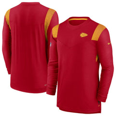 Kansas City Chiefs Sideline Tonal Logo Performance Player Long Sleeve T-Shirt Red | Nike for Sale
