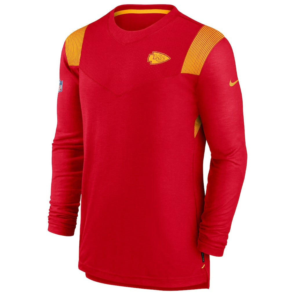 Kansas City Chiefs Sideline Tonal Logo Performance Player Long Sleeve T-Shirt Red | Nike for Sale