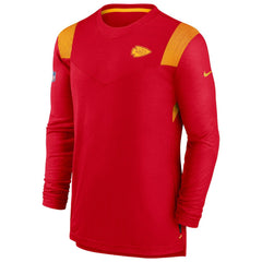 Kansas City Chiefs Sideline Tonal Logo Performance Player Long Sleeve T-Shirt Red | Nike for Sale