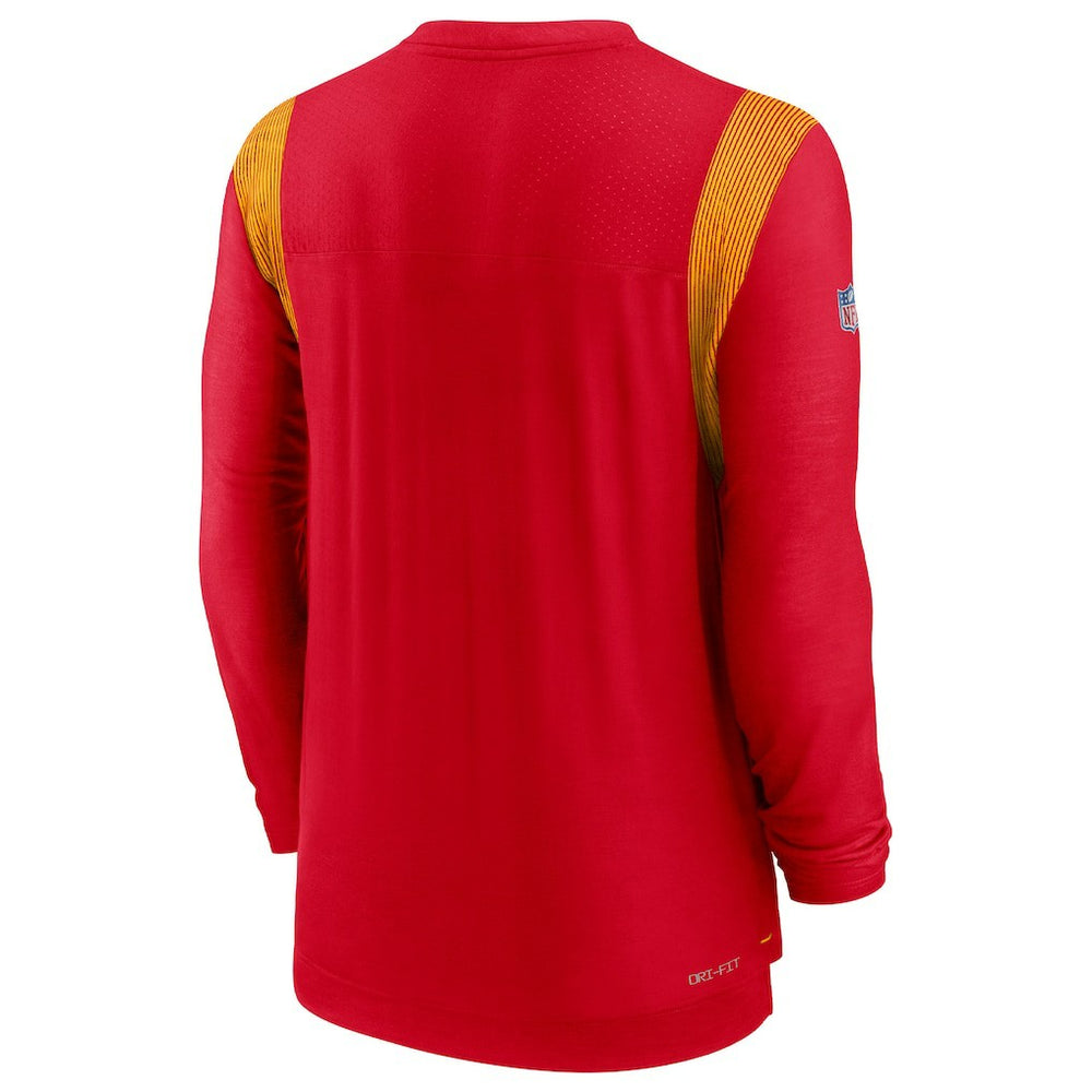 Kansas City Chiefs Sideline Tonal Logo Performance Player Long Sleeve T-Shirt Red | Nike for Sale