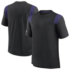Baltimore Ravens Sideline Tonal Logo Performance Player T-Shirt Black | Nike for Sale