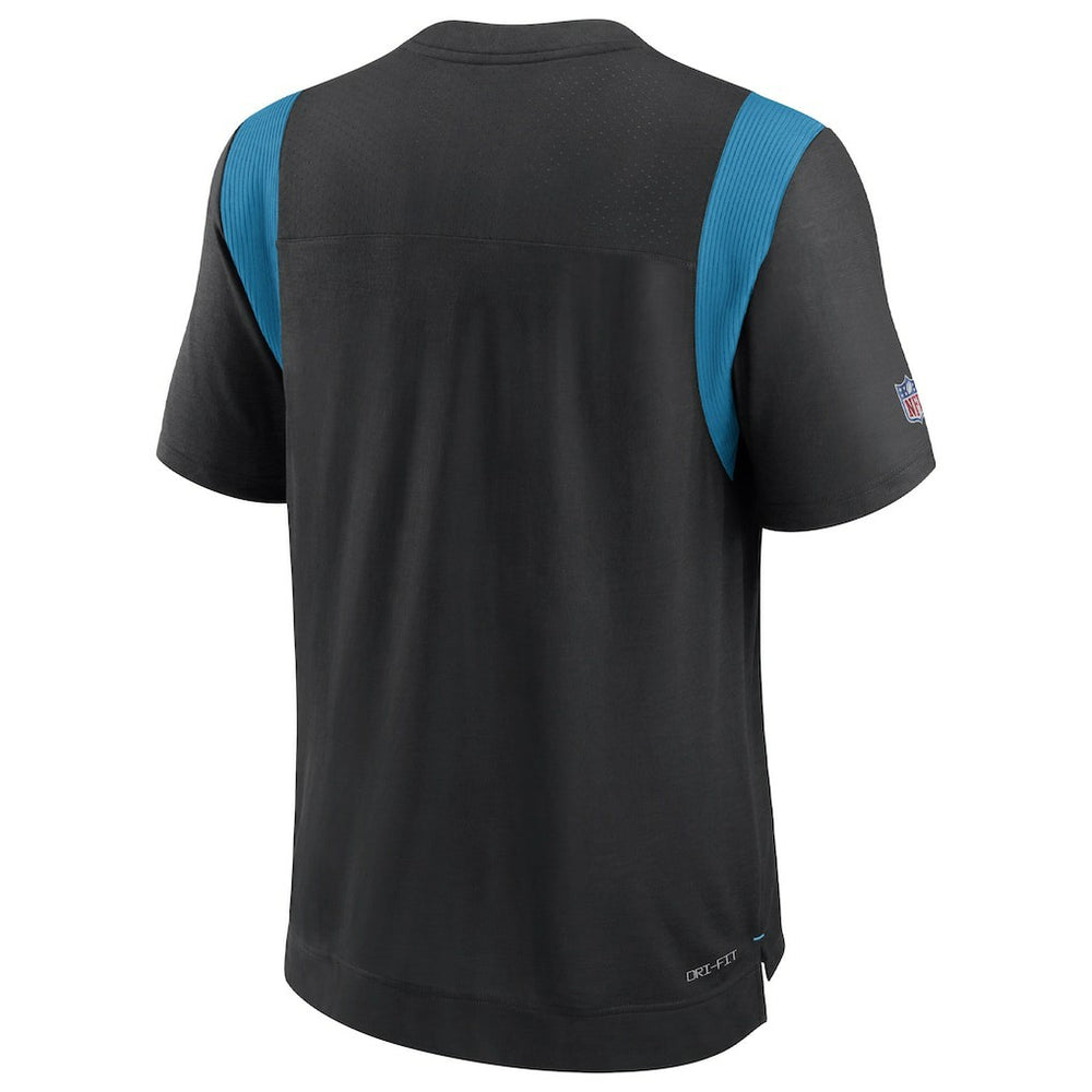 Carolina Panthers Sideline Tonal Logo Performance Player T-Shirt Black | Nike for Sale
