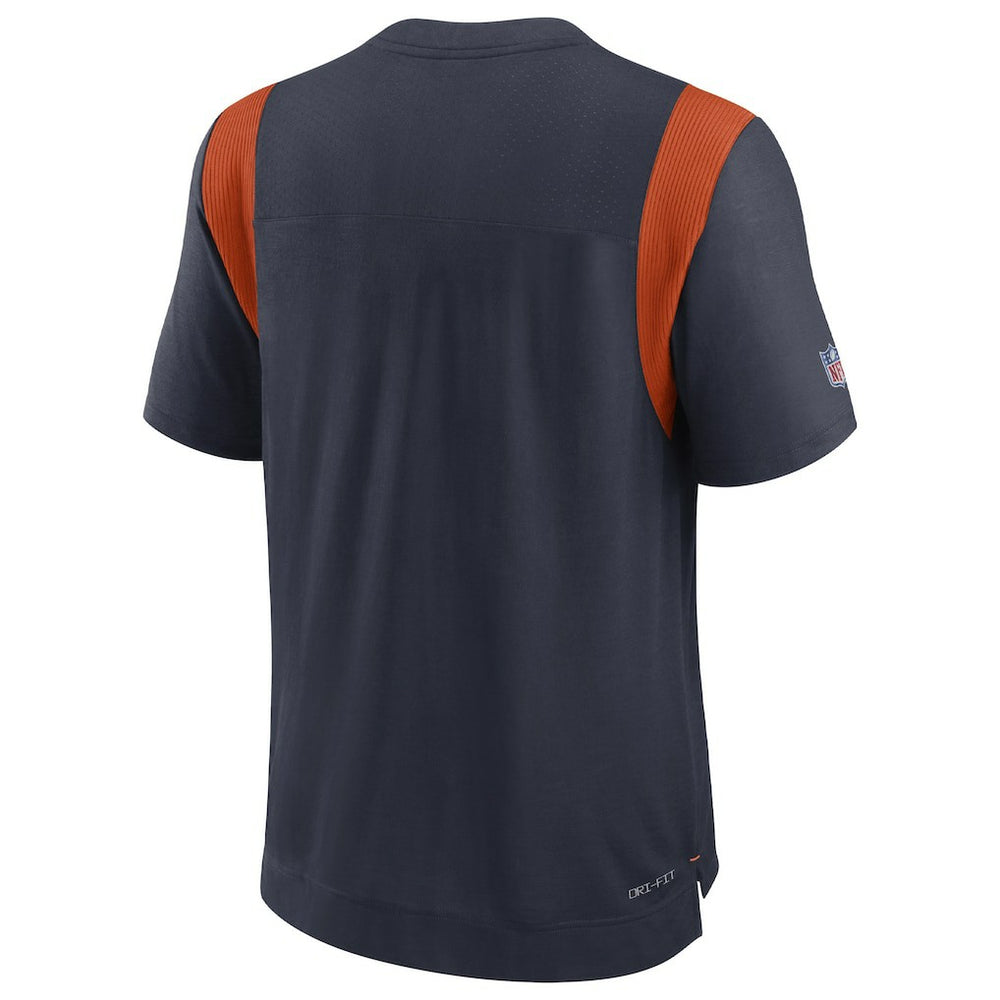 Chicago Bears Sideline Tonal Logo Performance Player T-Shirt Navy | Nike for Sale