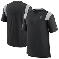 Las Vegas Raiders 2022 Sideline Tonal Logo Performance Player T-Shirt Black | Nike for Sale