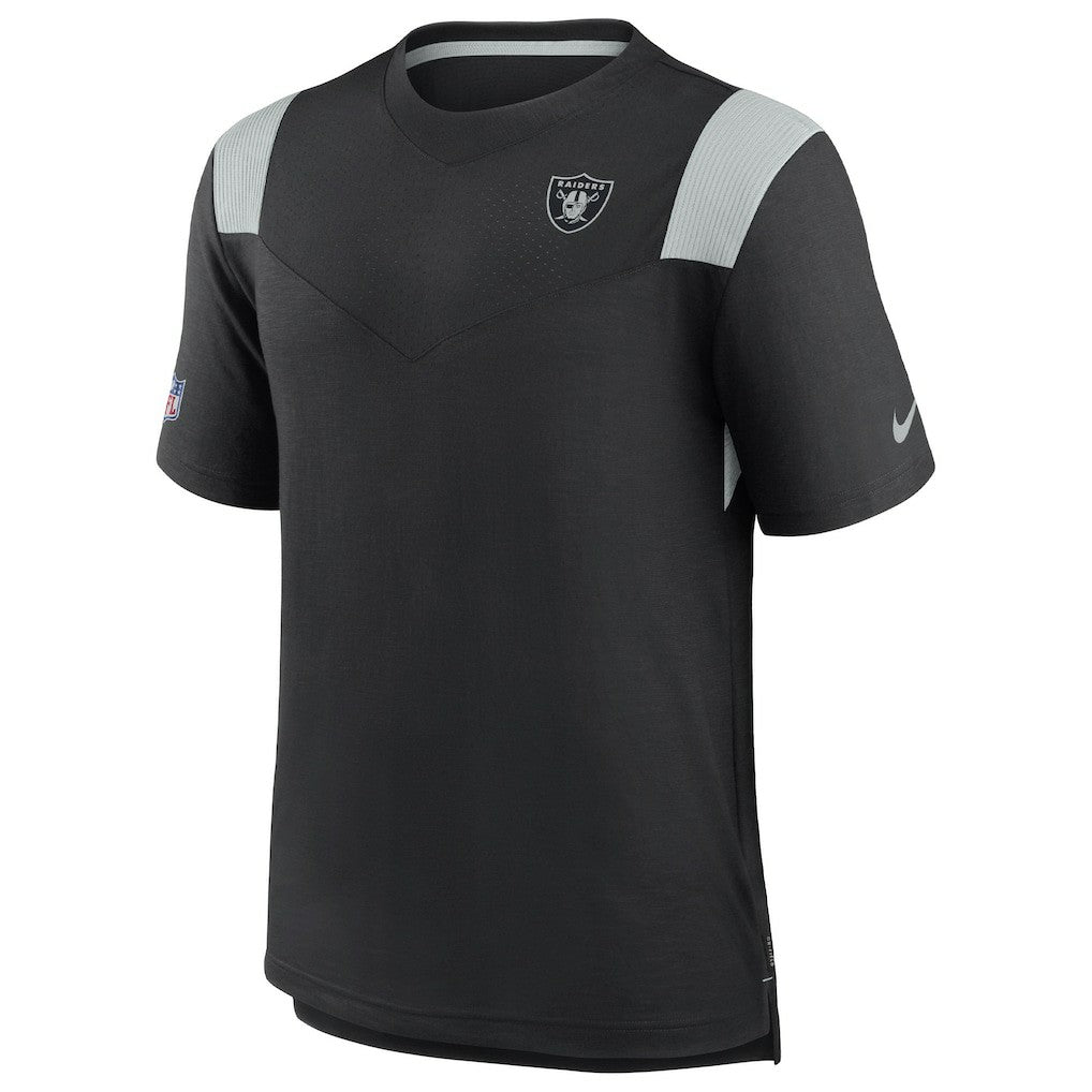 Las Vegas Raiders 2022 Sideline Tonal Logo Performance Player T-Shirt Black | Nike for Sale