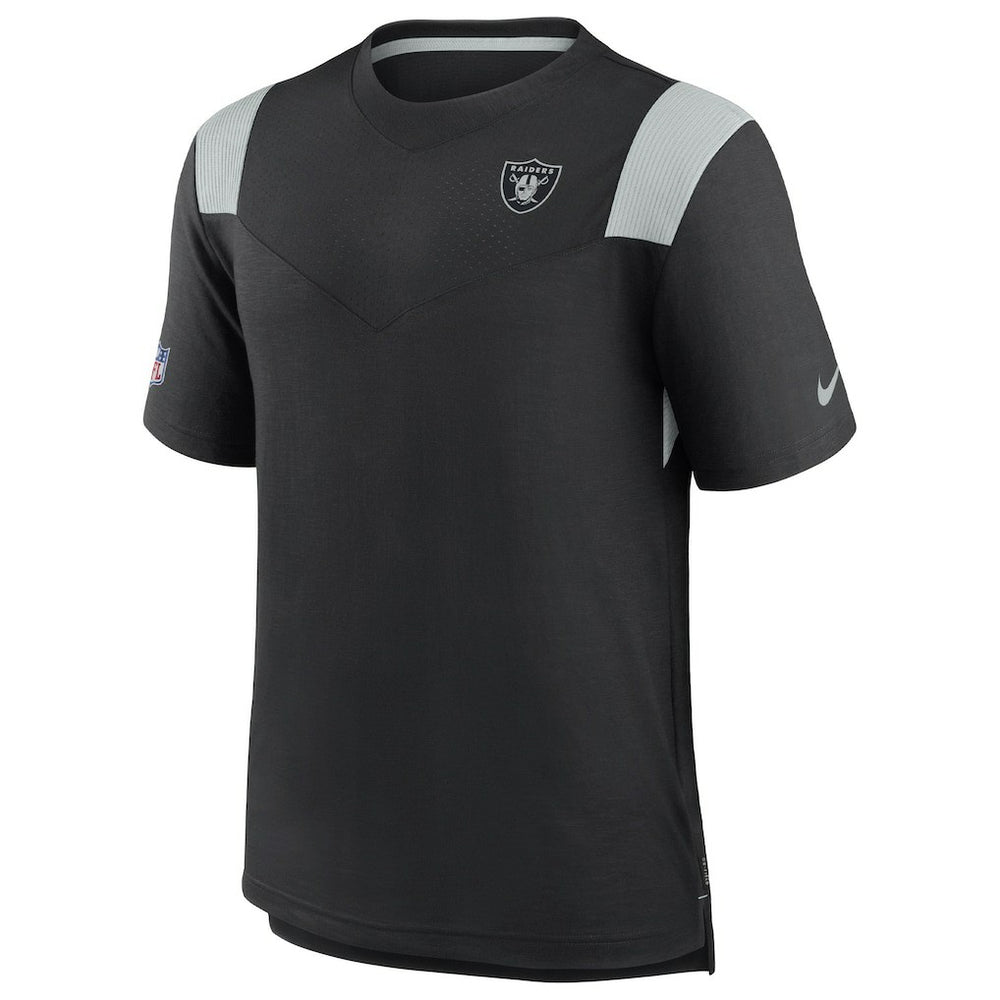 Las Vegas Raiders 2022 Sideline Tonal Logo Performance Player T-Shirt Black | Nike for Sale