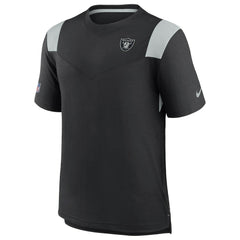 Las Vegas Raiders 2022 Sideline Tonal Logo Performance Player T-Shirt Black | Nike for Sale