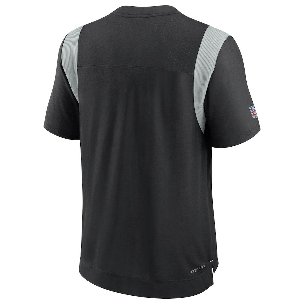 Las Vegas Raiders 2022 Sideline Tonal Logo Performance Player T-Shirt Black | Nike for Sale