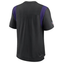 Minnesota Vikings Sideline Tonal Logo Performance Player T-Shirt Black | Nike for Sale