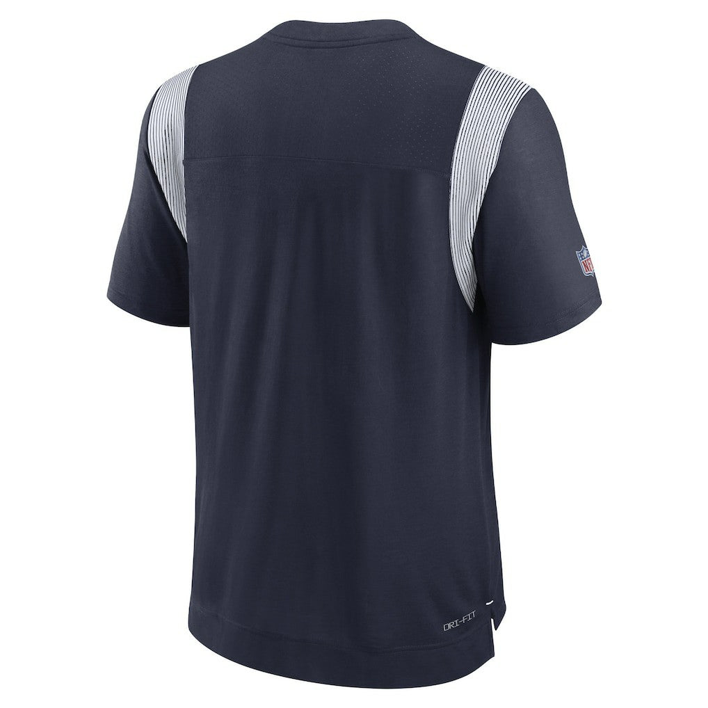 Dallas Cowboys Sideline Tonal Logo Performance Player T-Shirt Navy | Nike for Sale