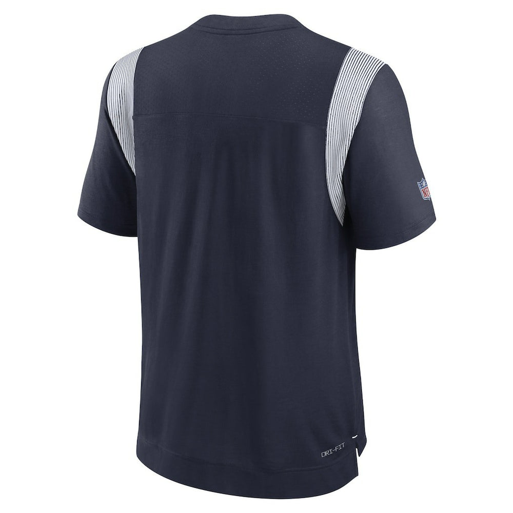 Dallas Cowboys Sideline Tonal Logo Performance Player T-Shirt Navy | Nike for Sale
