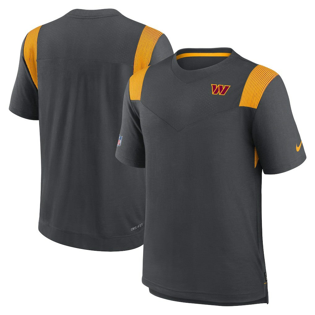 Washington Commanders Sideline Tonal Logo Performance Player T-Shirt Charcoal | Nike for Sale
