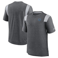 Indianapolis Colts Sideline Tonal Logo Performance Player T-Shirt Heather Charcoal | Nike for Sale