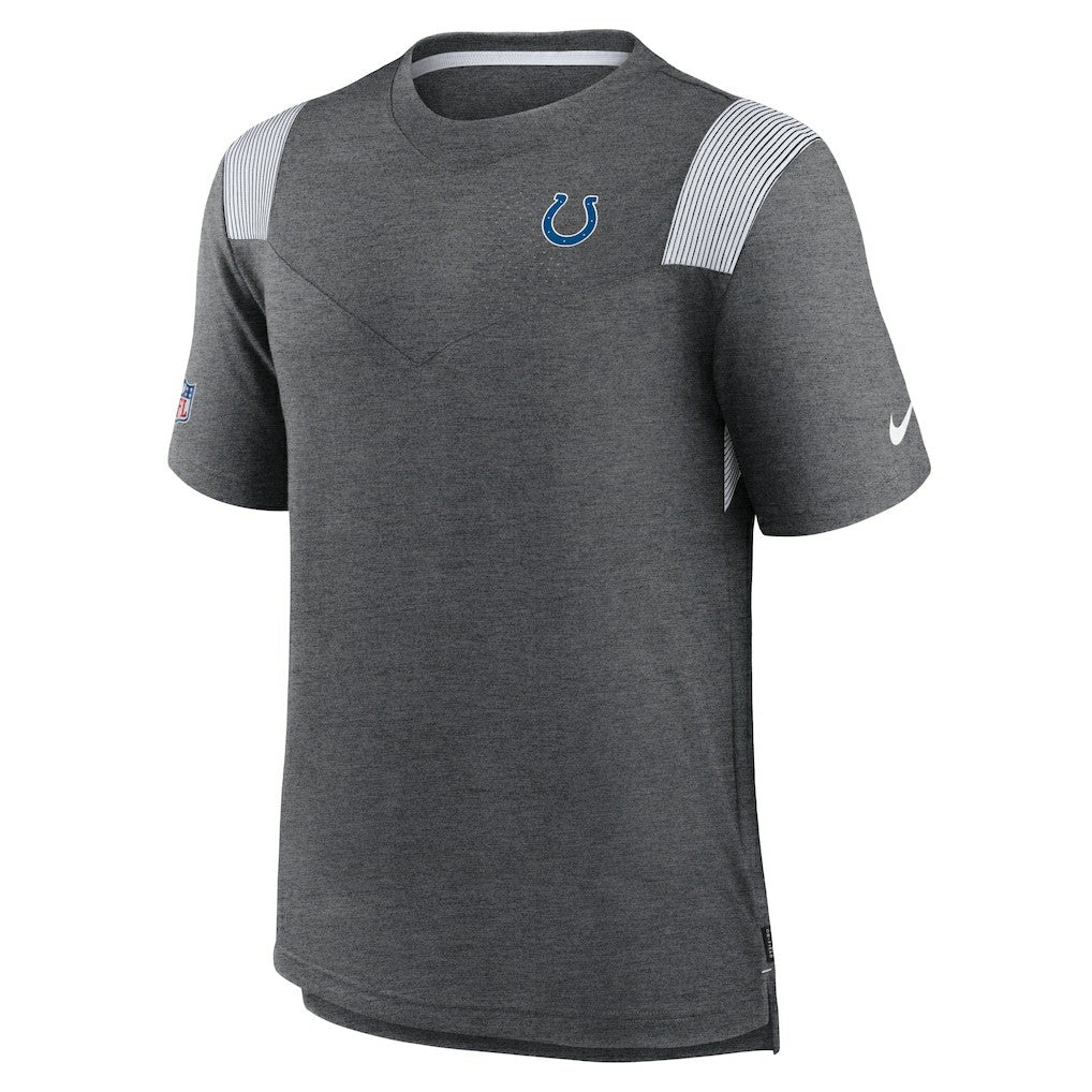 Indianapolis Colts Sideline Tonal Logo Performance Player T-Shirt Heather Charcoal | Nike for Sale