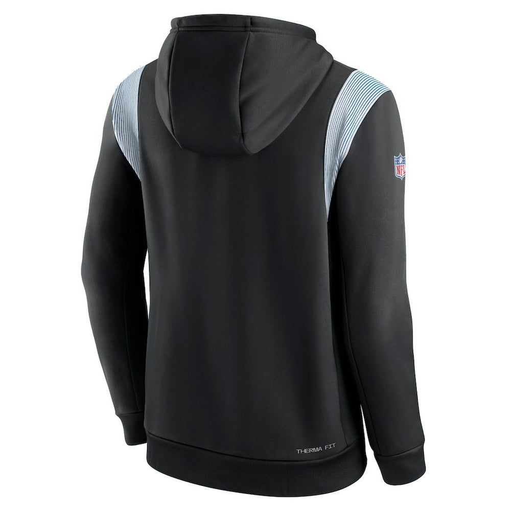Carolina Panthers Sideline Athletic Stack Performance Pullover Hoodie Black | Nike for Sale