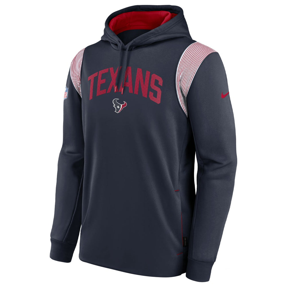 Houston Texans Sideline Athletic Stack Performance Pullover Hoodie Navy | Nike for Sale