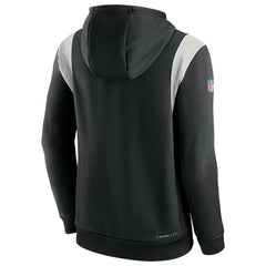 New Orleans Saints Sideline Athletic Stack Performance Pullover Hoodie Black | Nike for Sale