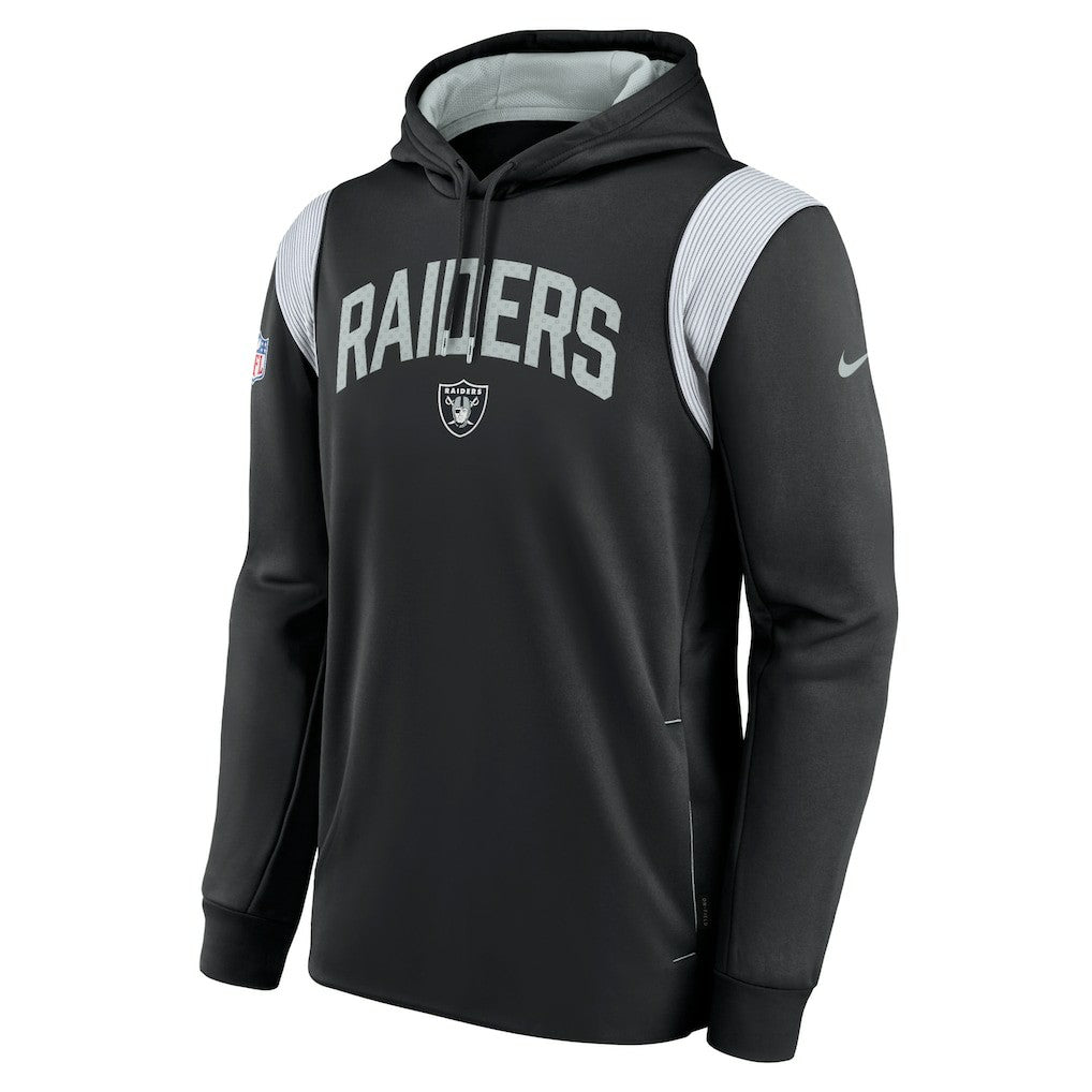 Las Vegas Raiders Sideline Athletic Stack Performance Pullover Hoodie Black | Nike for Sale