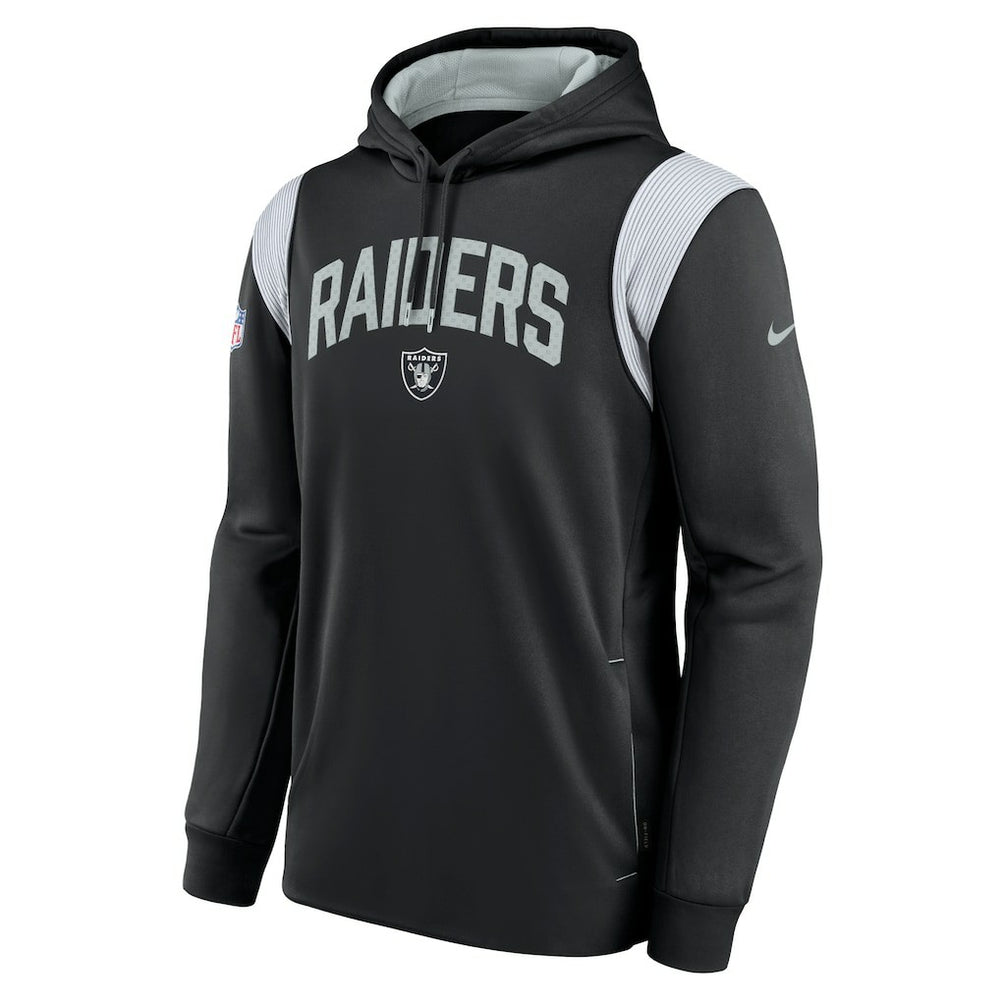 Las Vegas Raiders Sideline Athletic Stack Performance Pullover Hoodie Black | Nike for Sale