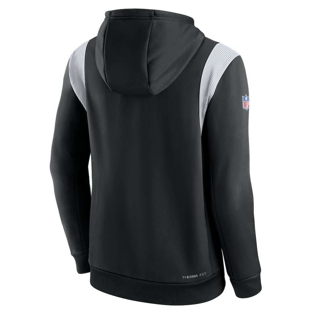 Las Vegas Raiders Sideline Athletic Stack Performance Pullover Hoodie Black | Nike for Sale