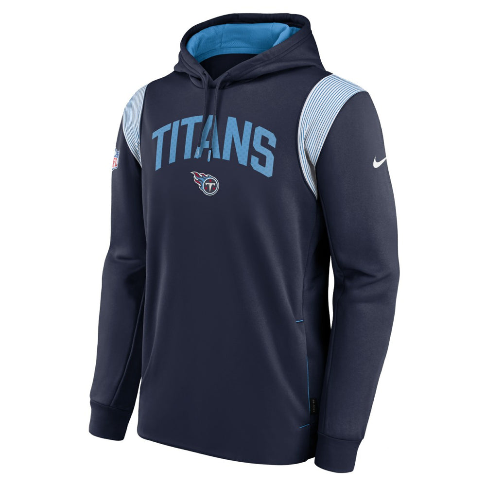 Tennessee Titans Sideline Athletic Stack Performance Pullover Hoodie Navy | Nike for Sale