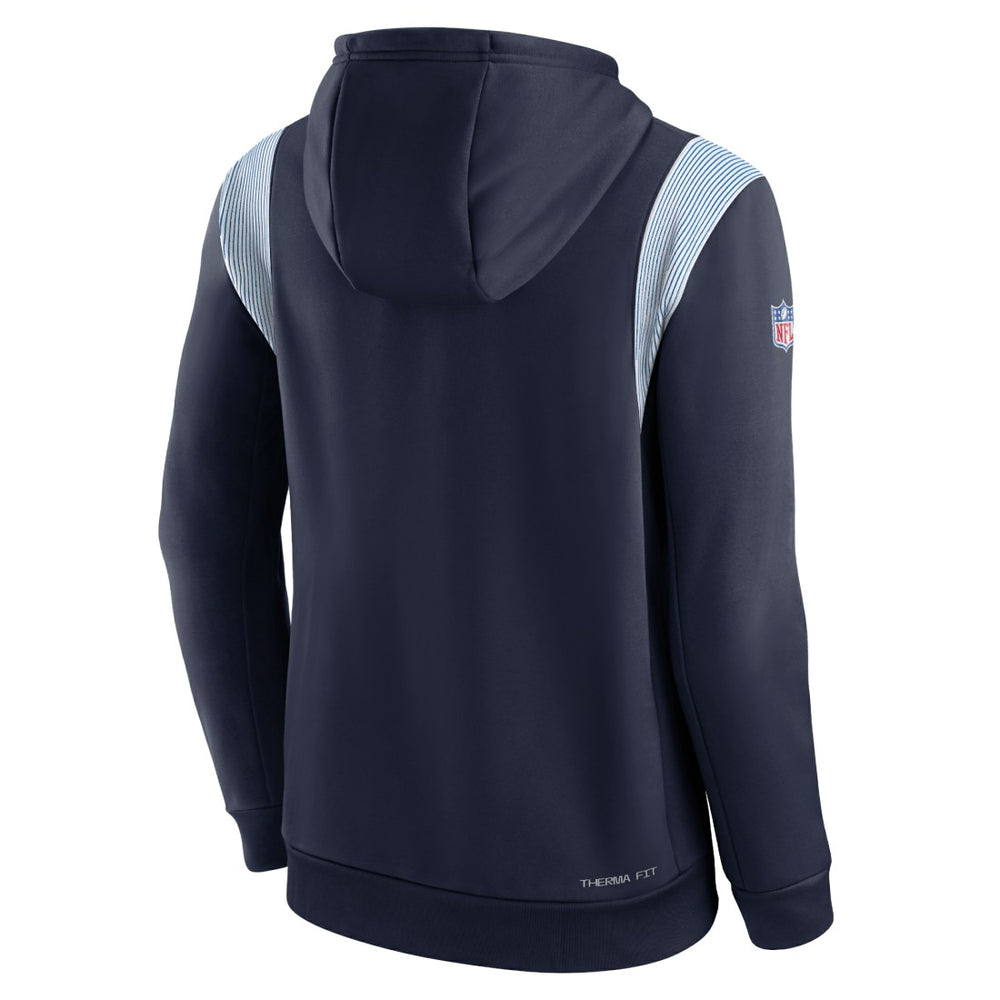 Tennessee Titans Sideline Athletic Stack Performance Pullover Hoodie Navy | Nike for Sale