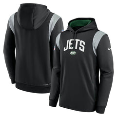 New York Jets Sideline Athletic Stack Performance Pullover Hoodie Black | Nike for Sale