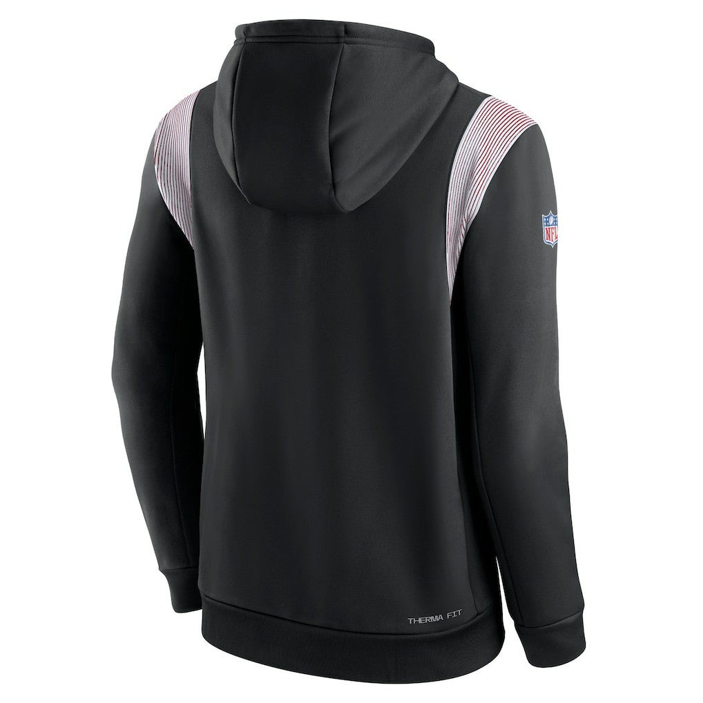 Atlanta Falcons Sideline Athletic Stack Performance Pullover Hoodie Black | Nike for Sale