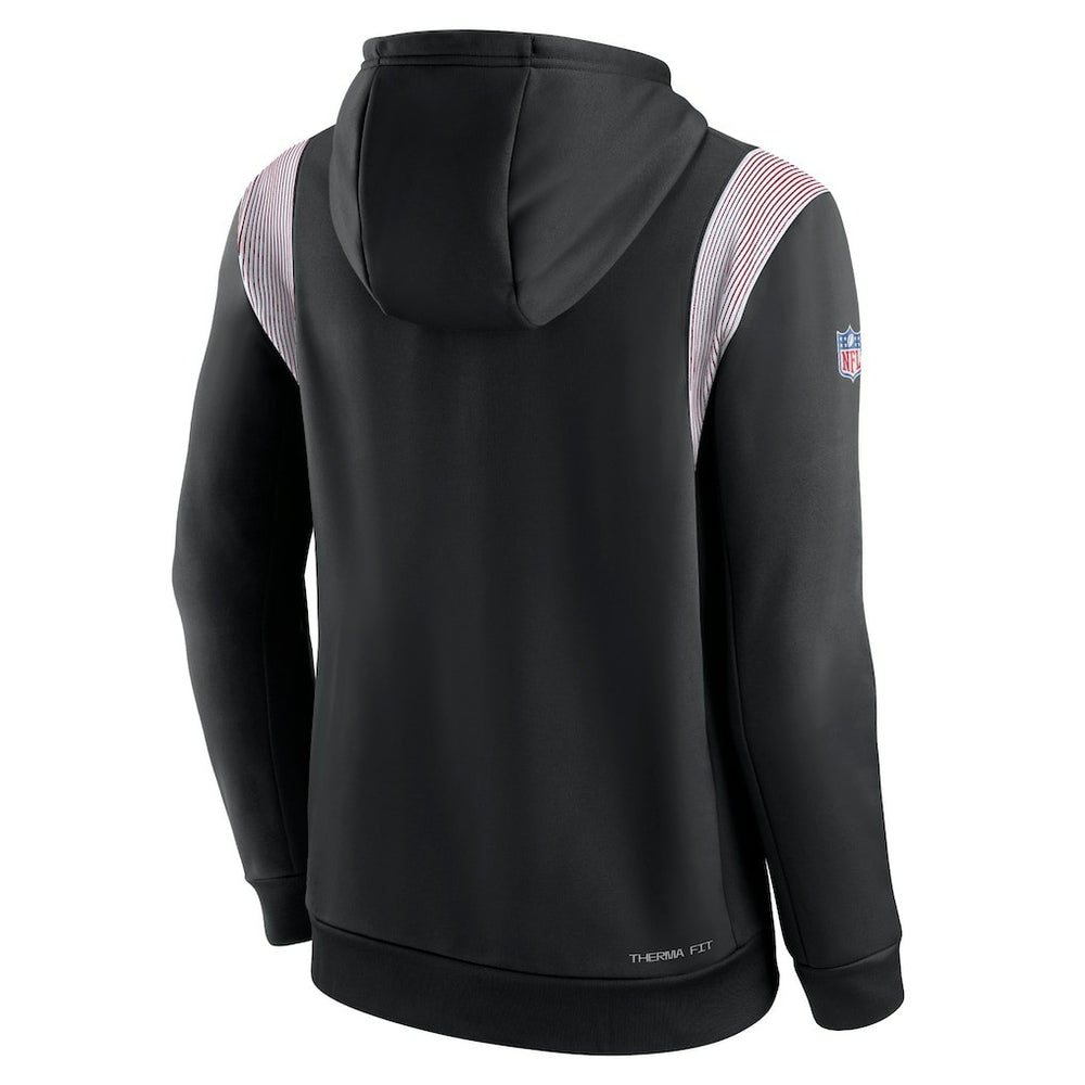 Atlanta Falcons Sideline Athletic Stack Performance Pullover Hoodie Black | Nike for Sale