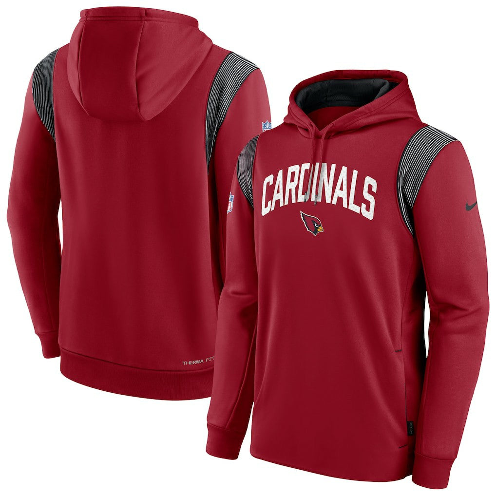 Arizona Cardinals Sideline Athletic Stack Performance Pullover Hoodie Cardinal | Nike for Sale