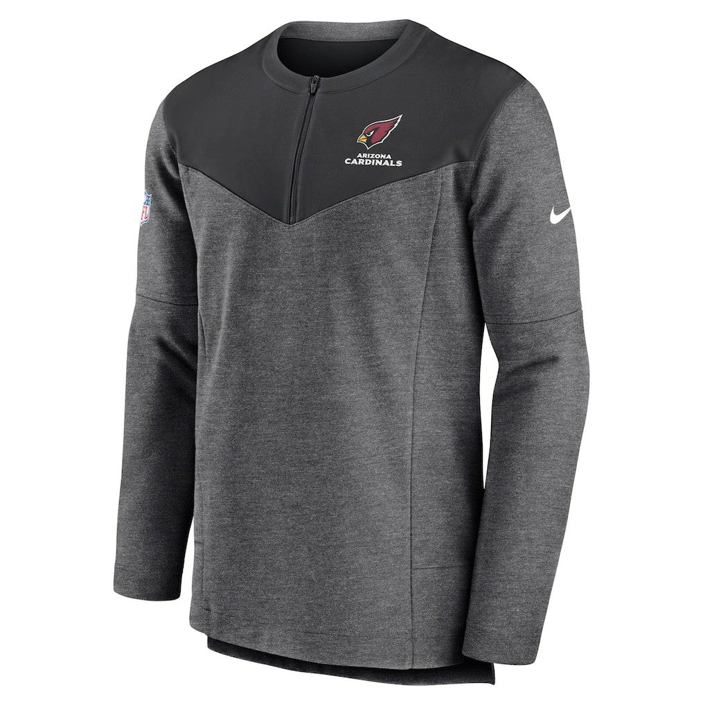 Arizona Cardinals Sideline Lockup Performance Quarter-Zip Top Charcoal | Nike for Sale