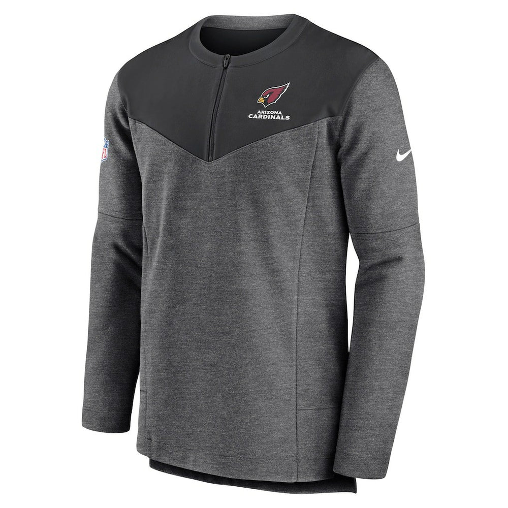 Arizona Cardinals Sideline Lockup Performance Quarter-Zip Top Charcoal | Nike for Sale