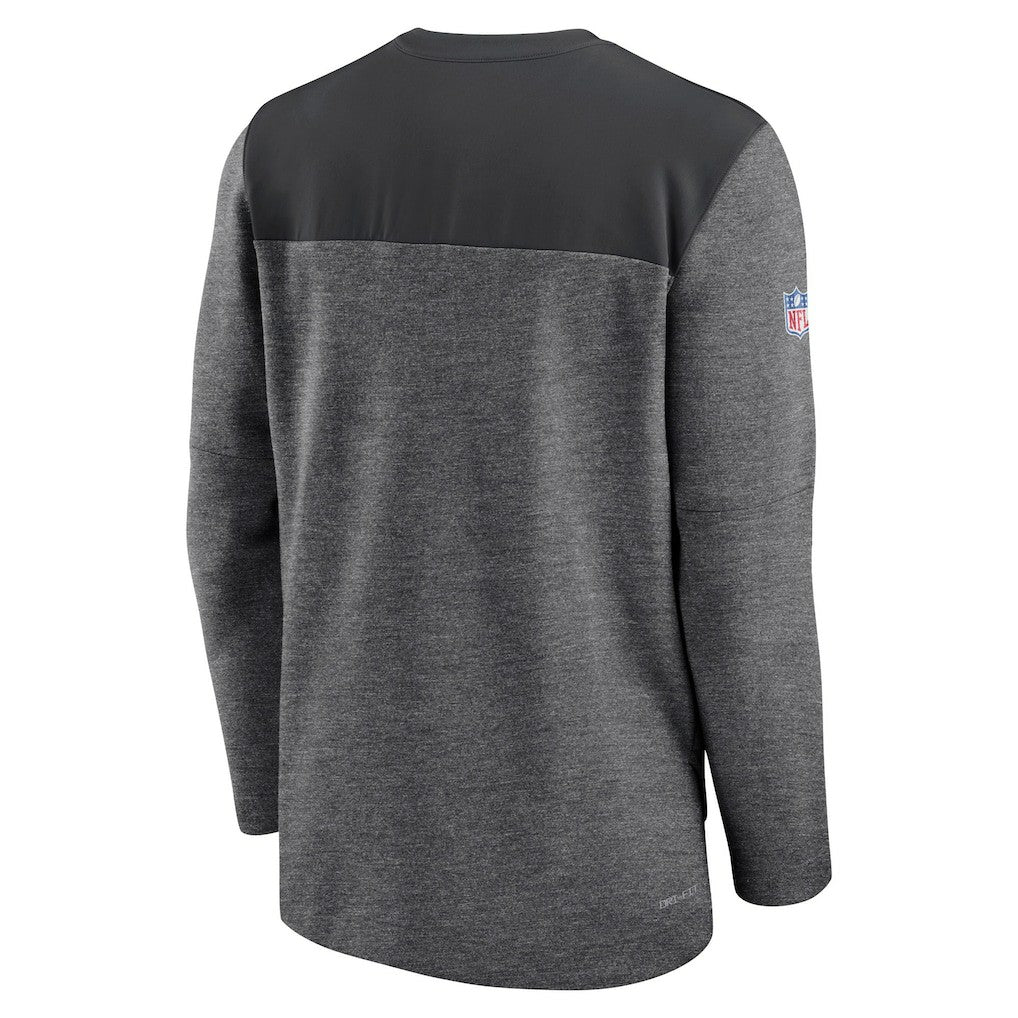 Arizona Cardinals Sideline Lockup Performance Quarter-Zip Top Charcoal | Nike for Sale