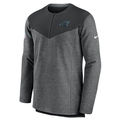 Carolina Panthers Sideline Lockup Performance Quarter-Zip Top Charcoal | Nike for Sale