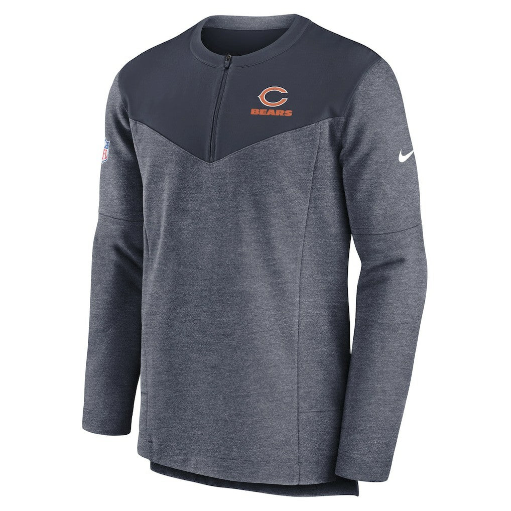 Chicago Bears Sideline Lockup Performance Quarter-Zip Top Navy | Nike for Sale