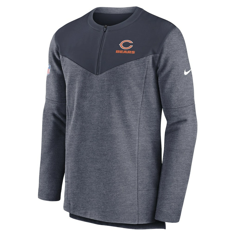 Chicago Bears Sideline Lockup Performance Quarter-Zip Top Navy | Nike for Sale