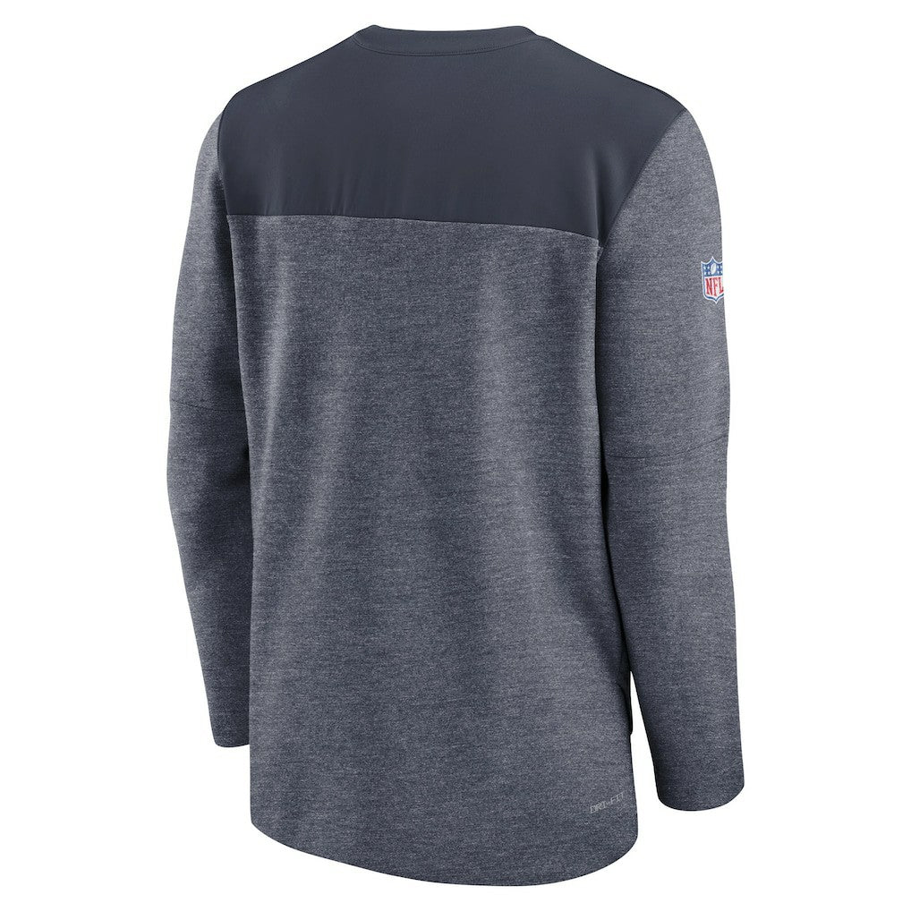 Chicago Bears Sideline Lockup Performance Quarter-Zip Top Navy | Nike for Sale