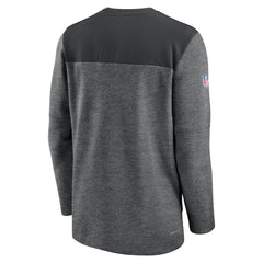 Pittsburgh Steelers Sideline Lockup Performance Quarter-Zip Top Charcoal | Nike for Sale