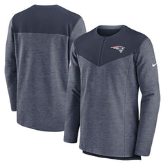 New England Patriots Sideline Lockup Performance Quarter-Zip Top Navy | Nike for Sale