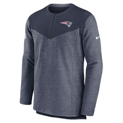 New England Patriots Sideline Lockup Performance Quarter-Zip Top Navy | Nike for Sale